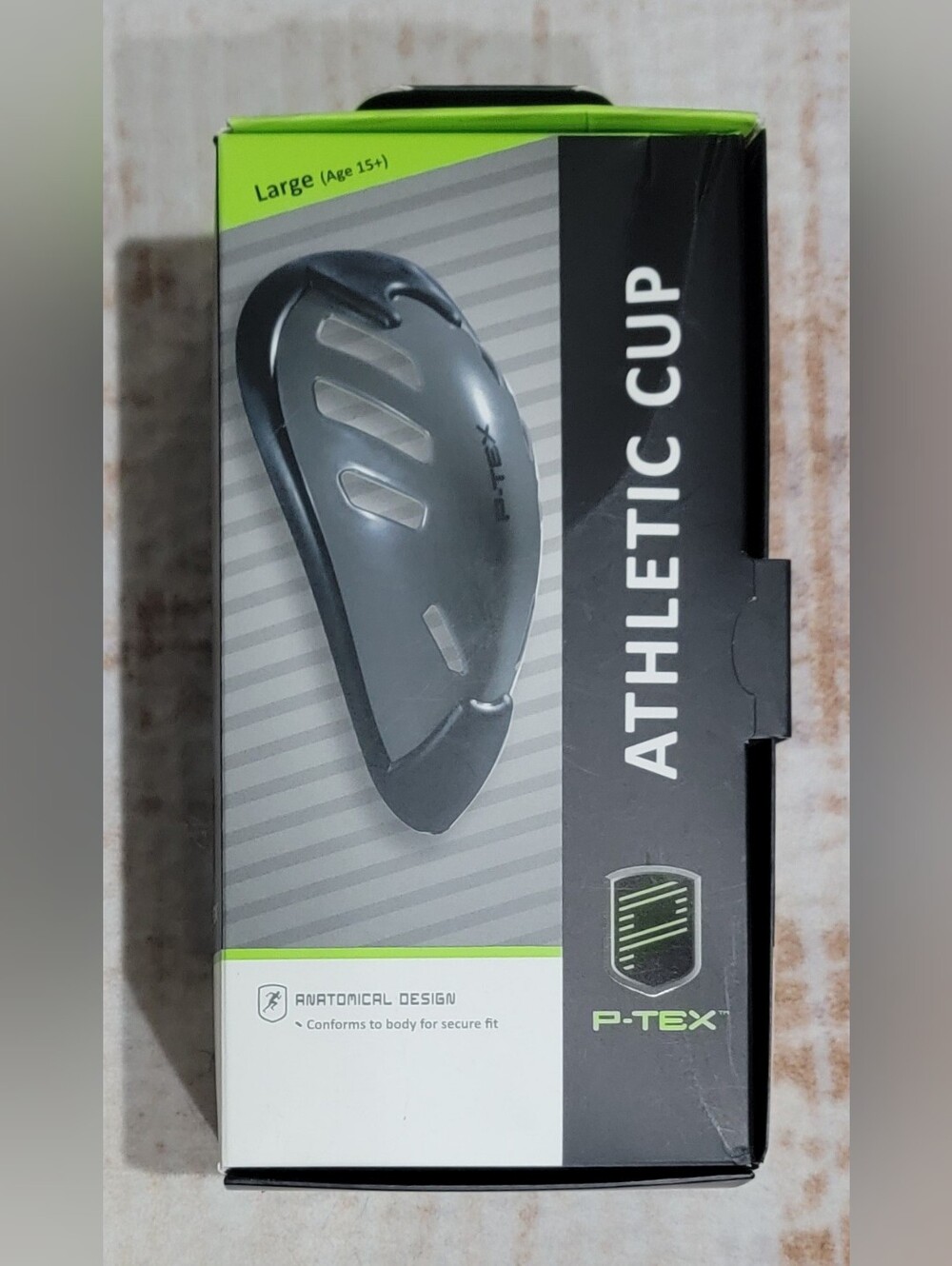 Large Men's Athletic Cup - Gray Protective Guard